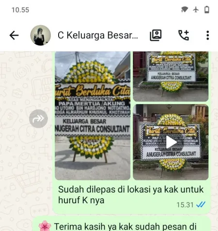 Pengiriman Papan Bunga Duka Pekayon